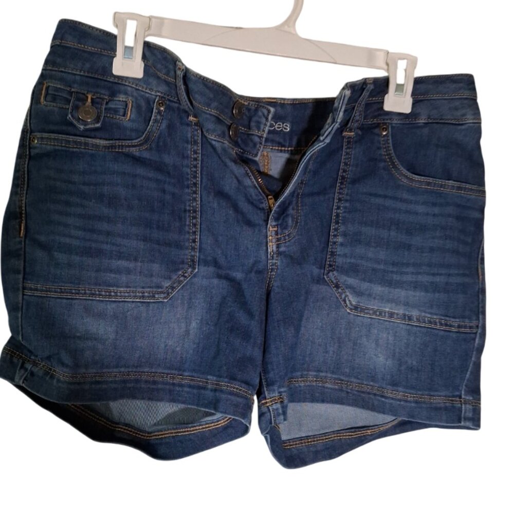 Maurices Denim Shorts Size 12, Button Style Pockets